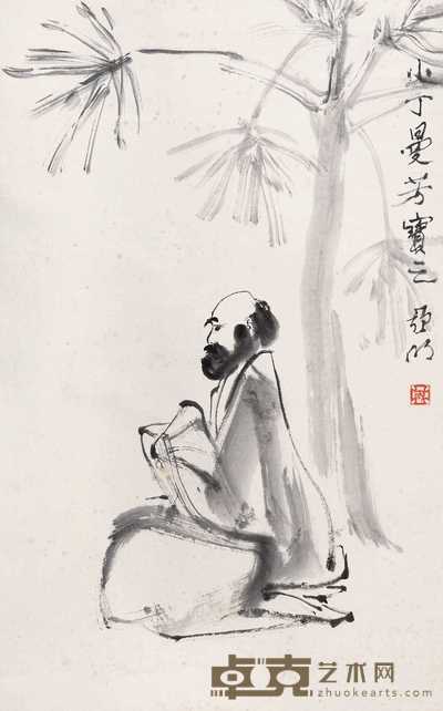 亚明 达摩 立轴 82×51cm
